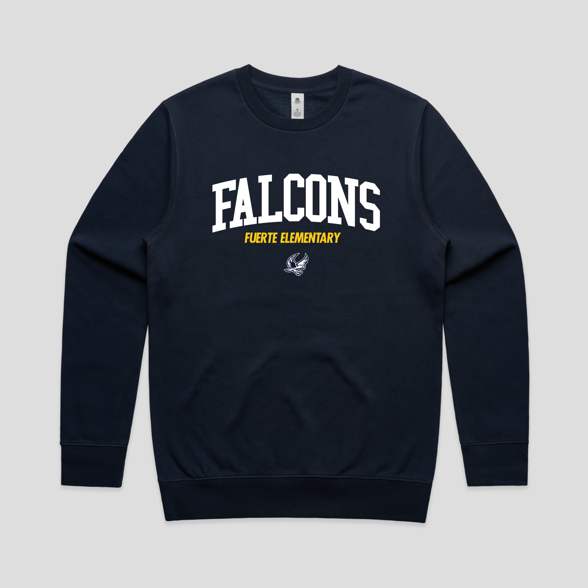 Falcons Crewneck Navy (Youth) – fuerte-elementary