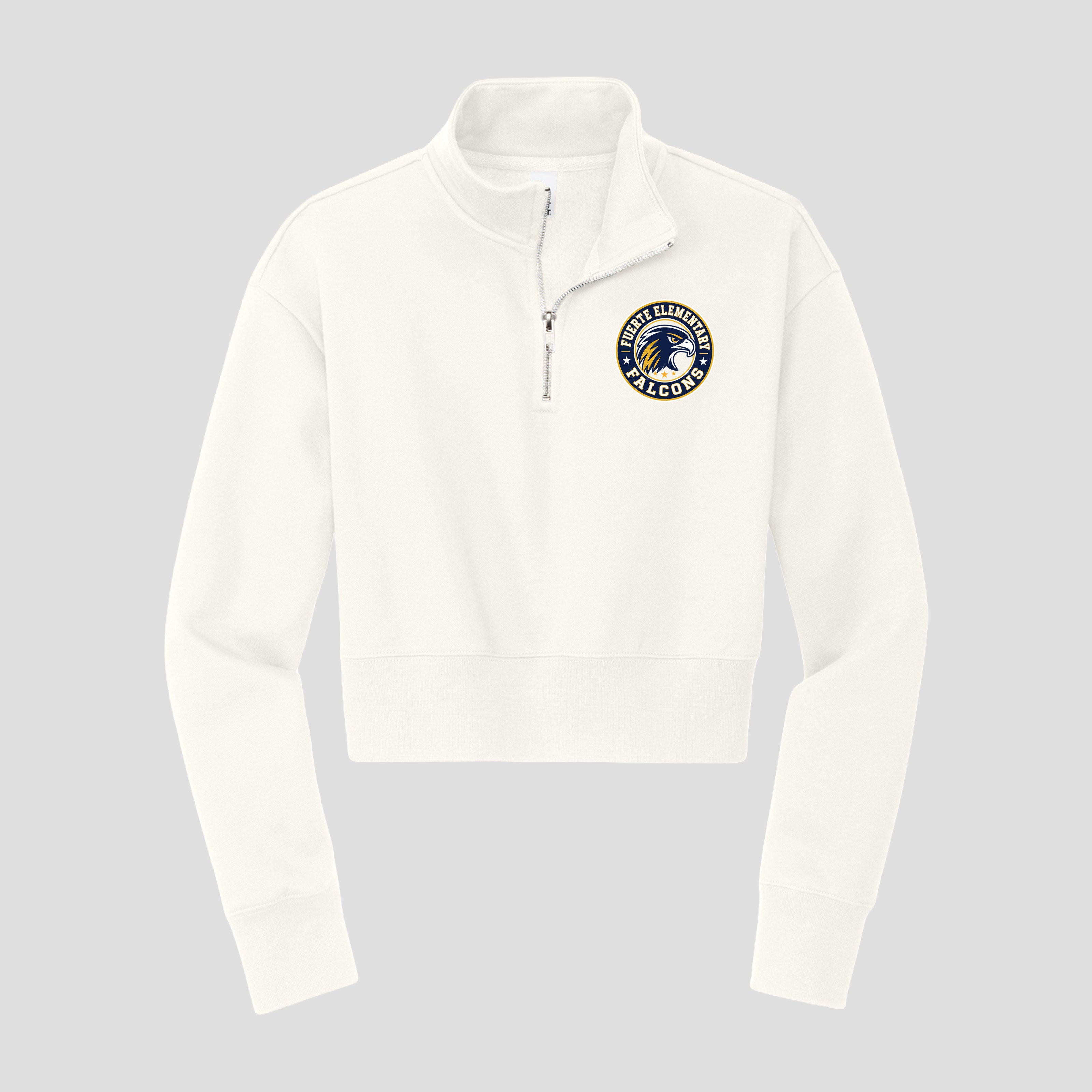 Fuerte Women's 1/2 zip Crop Fleece